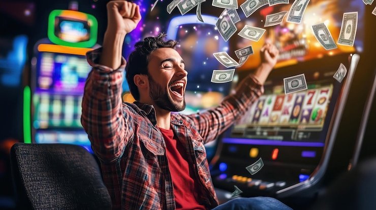 Live dealer bermain blackjack dan roulette dalam pengalaman kasino real-time